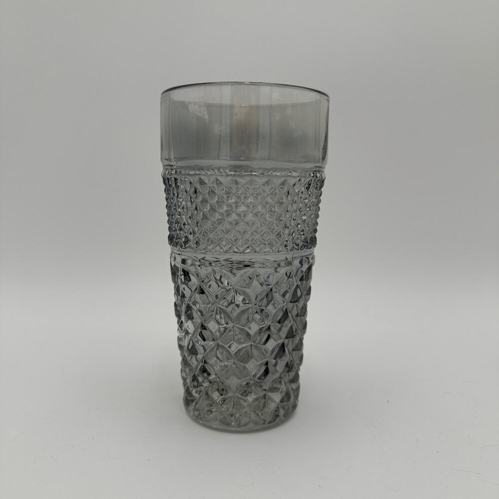 Vintage Wexford Smoke Iced Tea Glass by Anchor Hocking 6.25" 14 oz